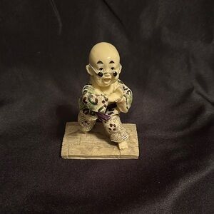 Vintage Karate Monk Figurine